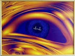 Malocchio and Eye Heart Connection painting by Caterina Lionti